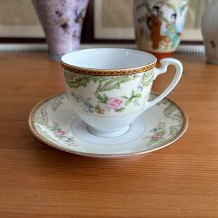 则武 Noritake 日本中古瓷器手绘咖啡杯 下午茶杯 收藏摆件老瓷器