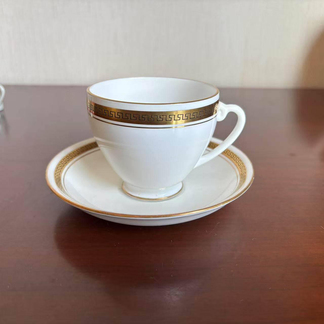 Royal Grafton 30年代老格拉夫顿鎏金摩卡咖啡杯 ABJ & Son 茶杯