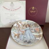 英国1987年限量收藏盘 皇家伍斯特 圣诞节纪念碟 Worcester Royal