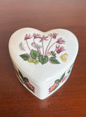 PORTMEIRION 波特美林植物园 仙客来心形首饰瓷盒 Botanic Garden