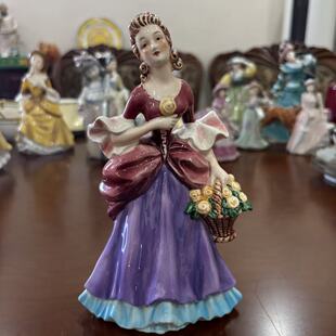 Goebel 高宝 德国早期收藏贵妇瓷偶 稀有欧洲手绘瓷娃娃装饰瓷器