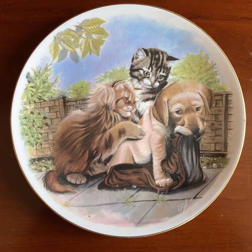 Royal Albert 皇家阿尔伯特 玩伴装饰摆件盘 英国骨瓷收藏碟 挂盘
