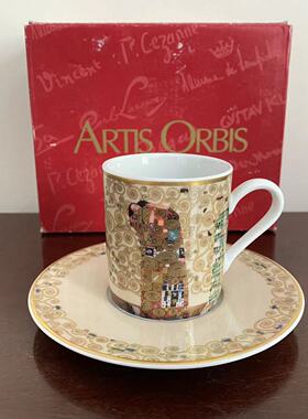 Goebel 高宝 德国艺术画午茶杯 Gustav Klimt 油画作品收藏咖啡杯