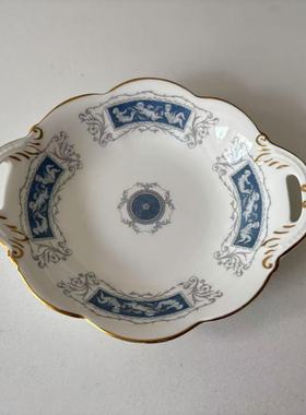COALPORT 英国科尔波特 REVELRY 狂欢 双耳甜品碟 描金骨瓷点心盘