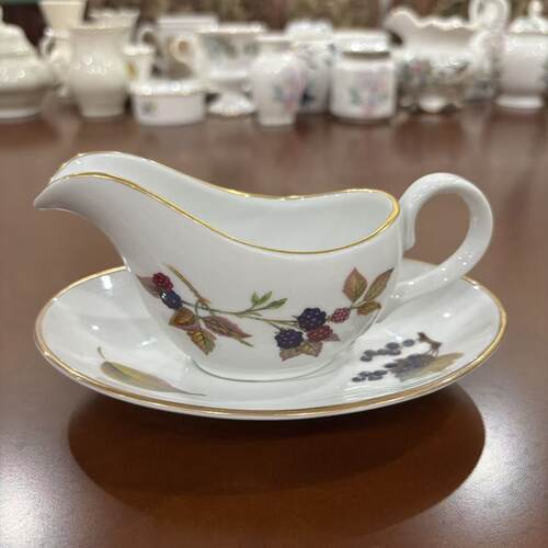 Royal Worcester 皇家伍斯特 水果系列奶缸 酱汁杯沙拉酱壶二件套
