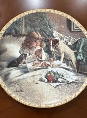 Royal Doulton 道尔顿 维多利亚时代肖像画作 1991年产限量收藏盘