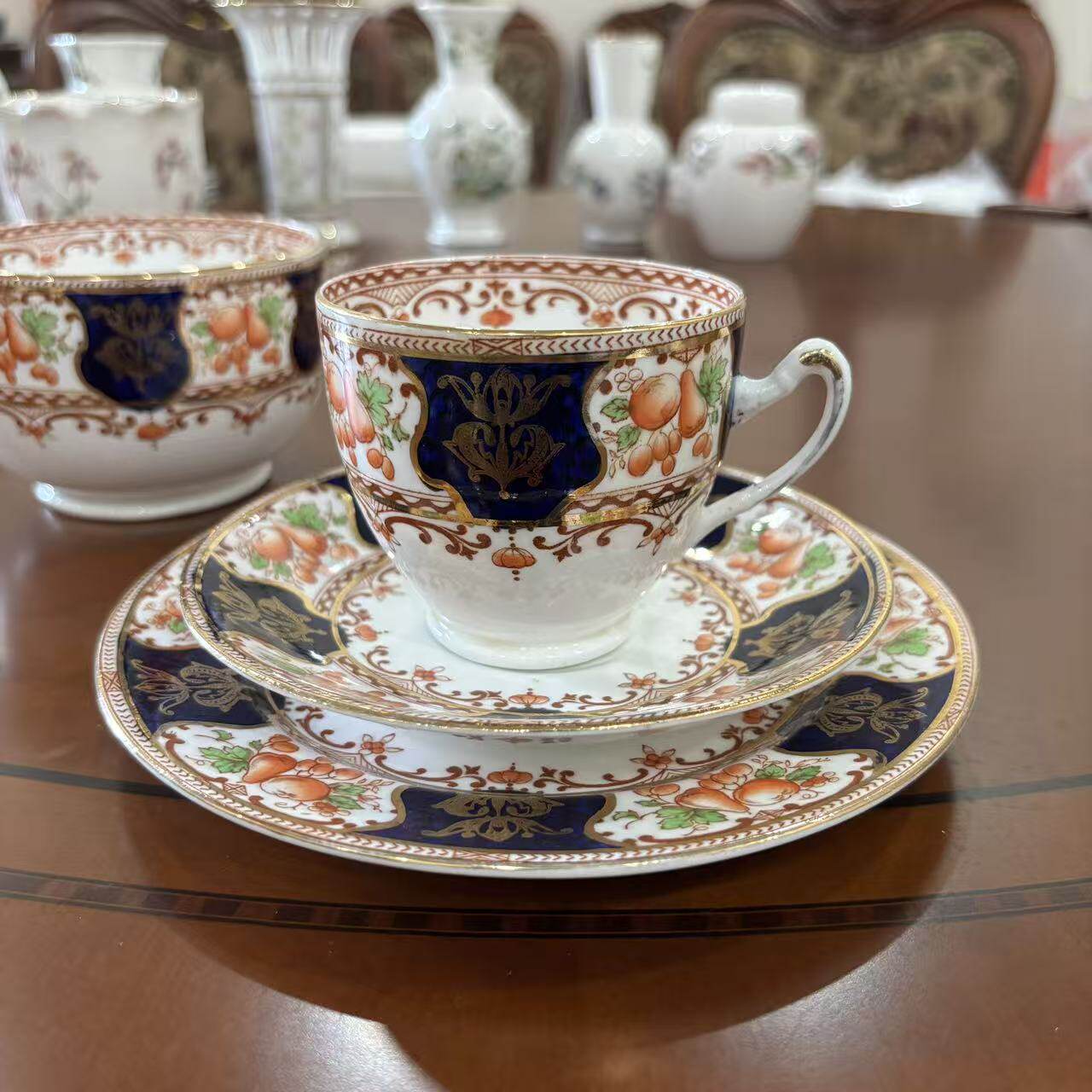 FOLEY JGS &Co 1889-1936年间产手绘伊万里色古董下午茶杯 咖啡杯