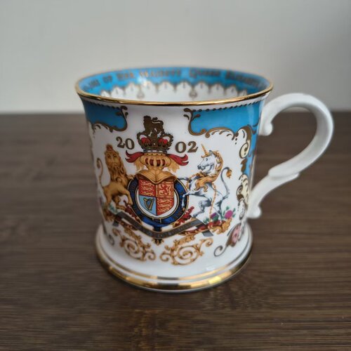 The Royal Collection 皇家收藏英国女王50周年纪念马克杯 咖啡杯