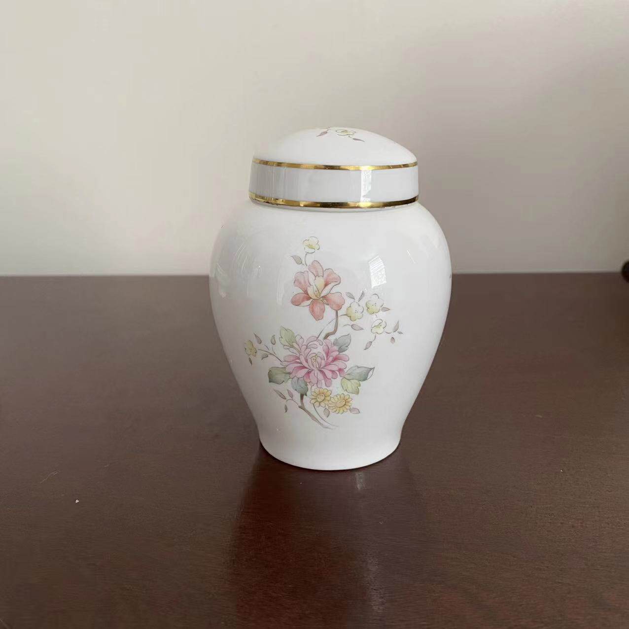 Royal Doulton 皇家道尔顿 Mystic DAWN 1985年茶罐 描金咖啡罐