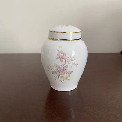 Royal Doulton 皇家道尔顿 Mystic DAWN 1985年茶罐 描金咖啡罐