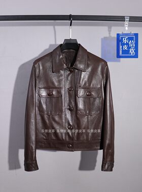 女真皮气质新款时尚休闲机车皮衣