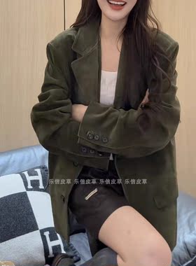 时尚新款翻毛皮皮衣女士绵羊皮