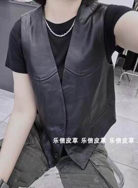 其他单排扣通勤常规V领绵羊皮