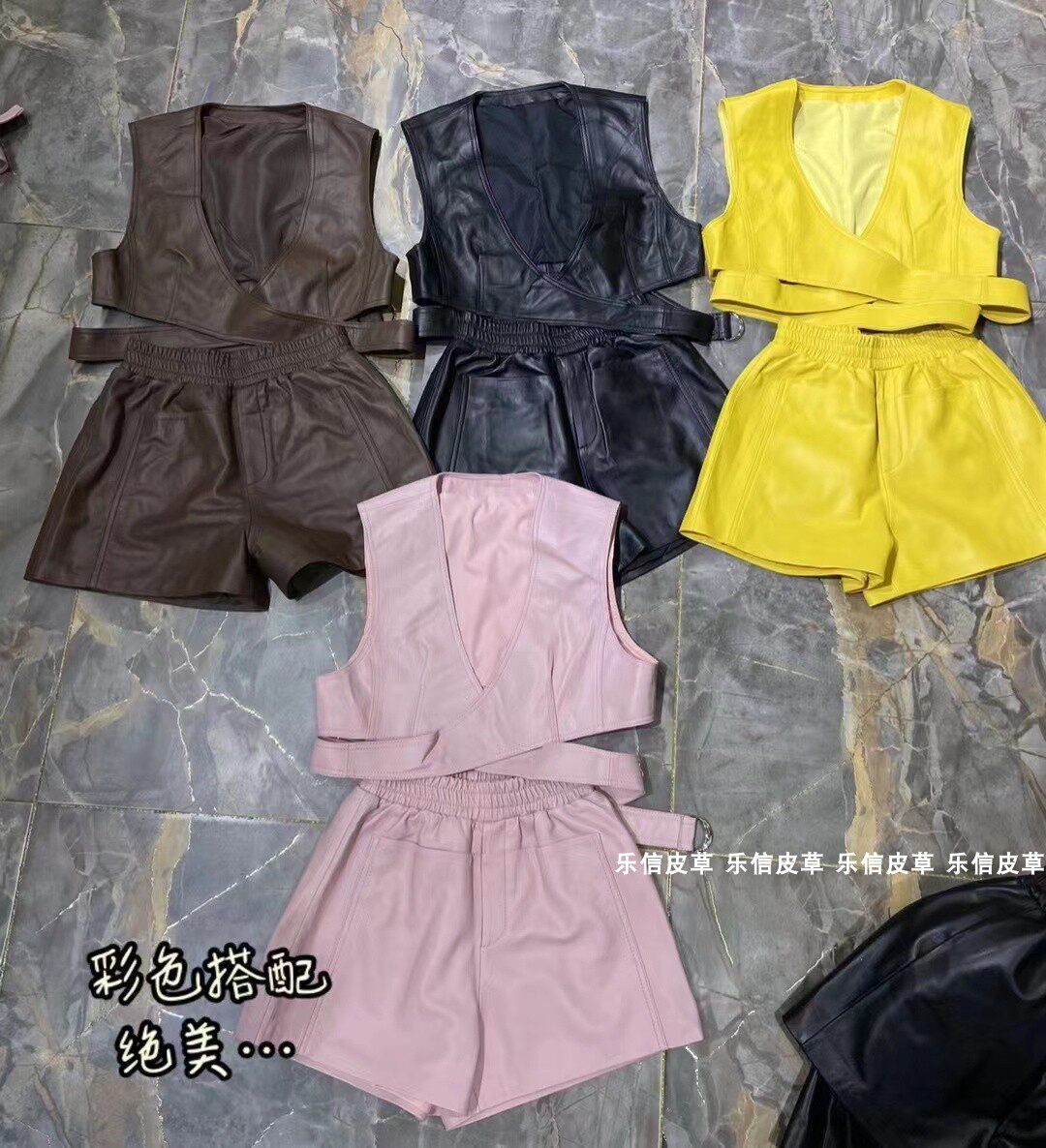 2024新款真皮马甲女短款绵羊皮背心修身显瘦百搭无袖坎肩外穿潮款