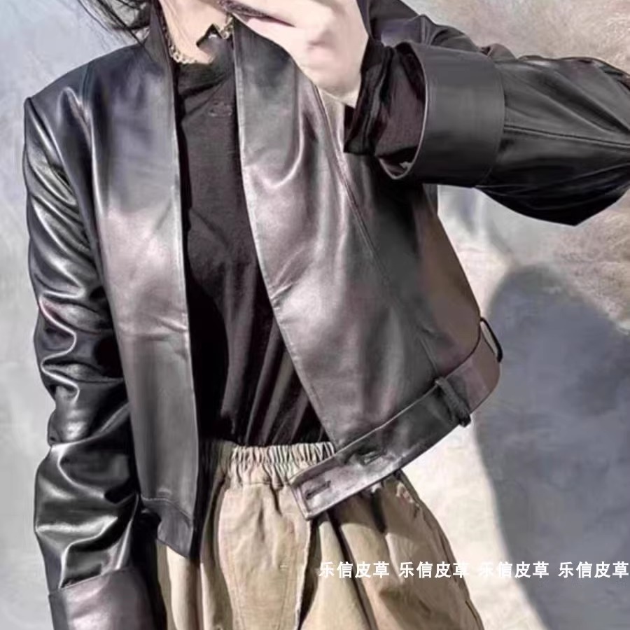 其他修身通勤常规真皮绵羊皮皮衣