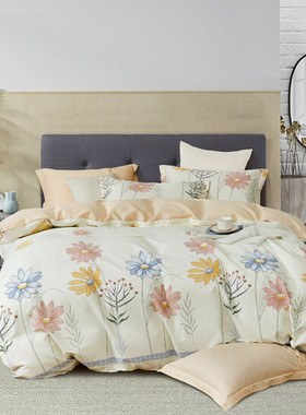 Firs杉杉悦家纯棉四件套床单被罩全棉枕套QFS-18815保险礼品定制