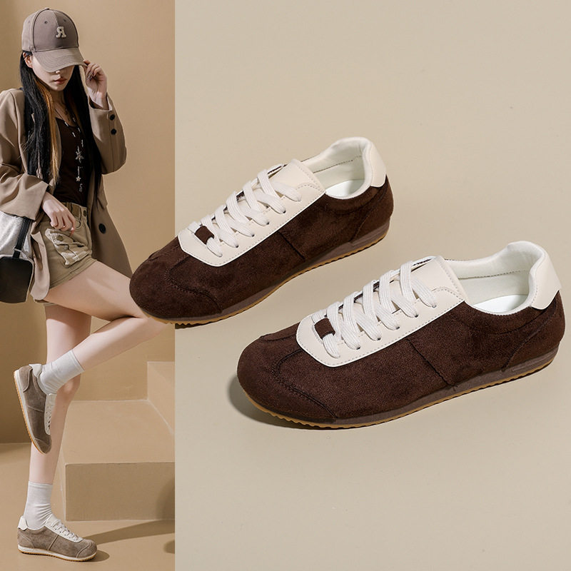 复古德训鞋女春季新款软底轻便舒适跑步运动鞋百搭板鞋休闲阿甘鞋,女鞋,时尚休闲鞋,淘宝优惠券,粉丝福利购,淘宝优惠卷