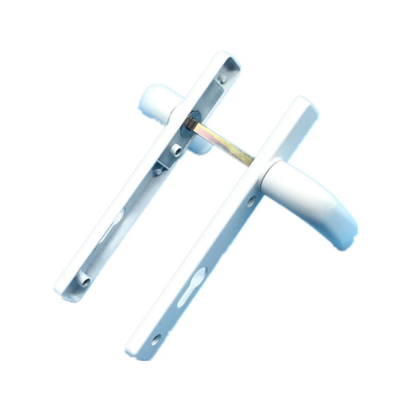 断桥铝平开门锁执手85型门把手门锁铝合金115孔距对穿执手锁配件