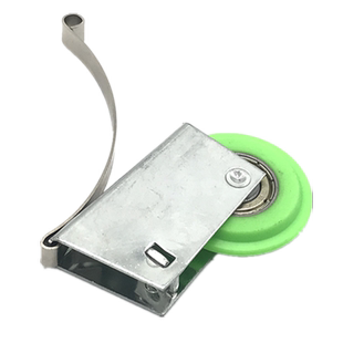 2个壁橱衣柜淋浴房玻璃推拉移门滑轮 上下凹凸轨道钛合金隔断轮子