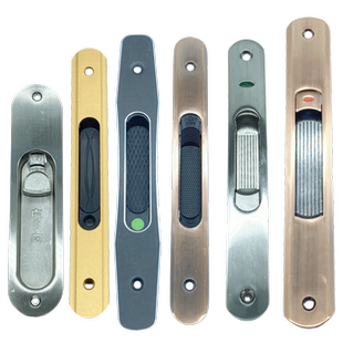 铝合金门窗单双面钩锁厨房阳台推拉门锁扣移门锁扣条形玻璃挂勾锁