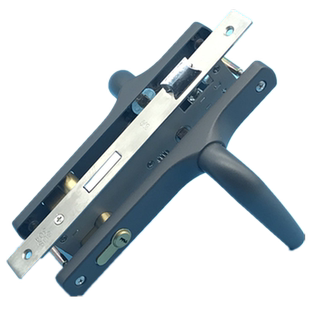 55断桥铝门锁平开门执手锁老式铝合金门锁85门锁186孔距把手门锁