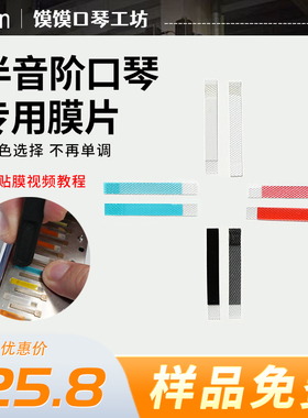 Bun半音阶口琴膜片蓝馍馍专业定制十孔半音阶蜂鸟口琴通用