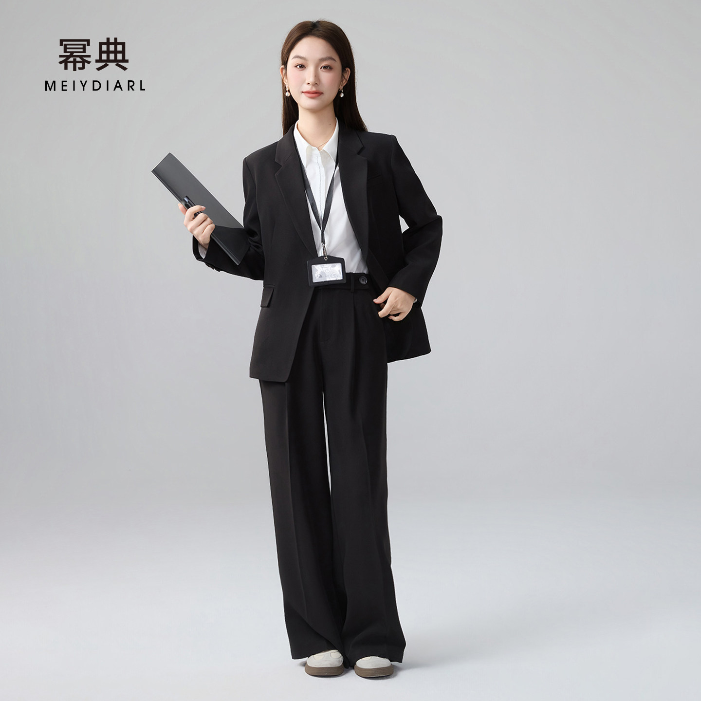 幂典黑色面试西装套装女士春季职业高级感正装穿搭大学生西服外套,女装/女士精品,西装,淘宝优惠券,粉丝福利购,淘宝优惠卷