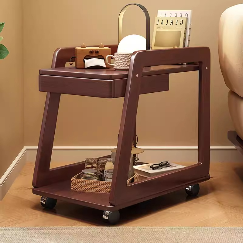 可移动边几带轮茶几简易床头柜