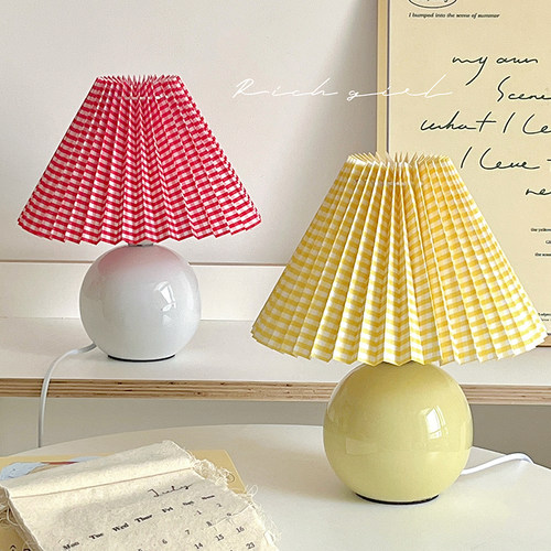 卧室床头灯奶油ins风装饰台灯