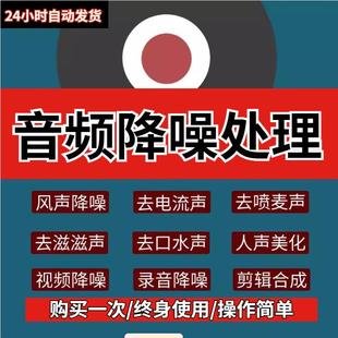 专业音频降噪处理软件消除噪音去杂音录音视频降噪后期音频剪辑