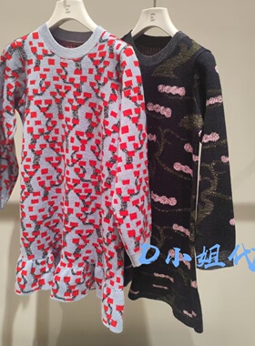 1Q1G11600 小江南童装2026春装新款女童休闲针织衫连衣裙 895