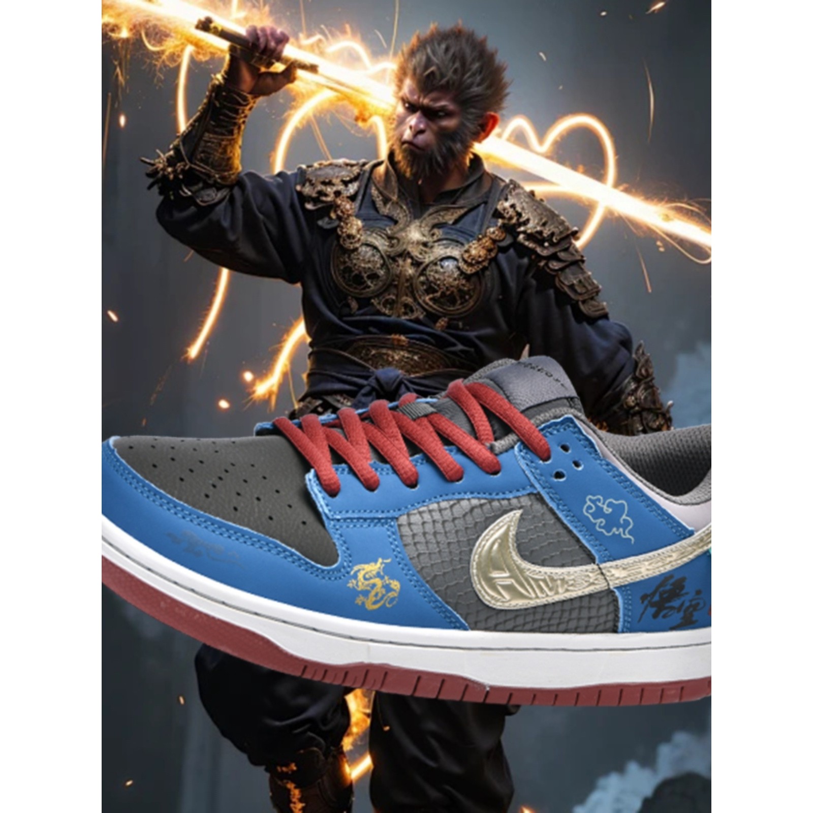 官网AJ男女板鞋黑神话悟空低帮情侣莆田蛇年限定学生青蛇传说鸳鸯,运动鞋new,板鞋,淘宝优惠券,粉丝福利购,淘宝优惠卷