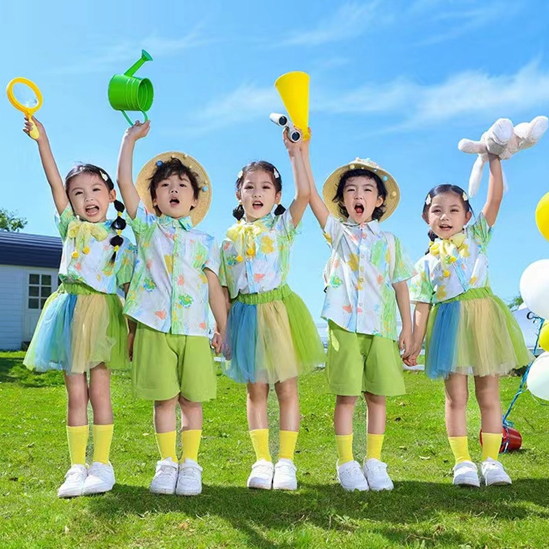 幼儿园六一儿童节演出服合唱服班服毕业啦啦队舞蹈61舞台表演服装