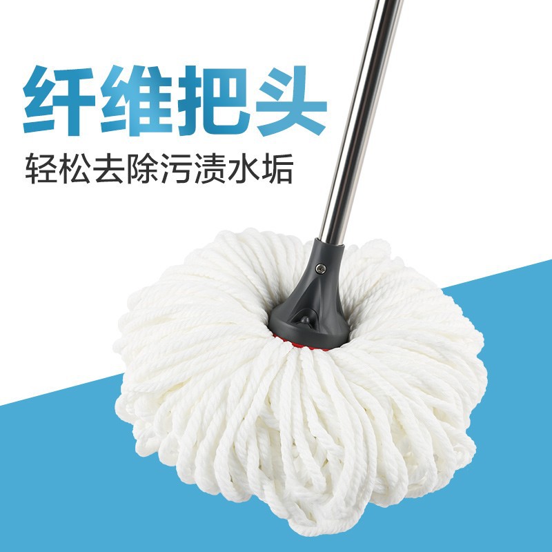 茶花拖把家用木地板细纤维线拖吸