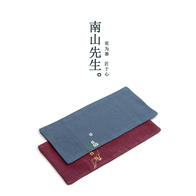 南山先生手绘长形功夫茶道配件