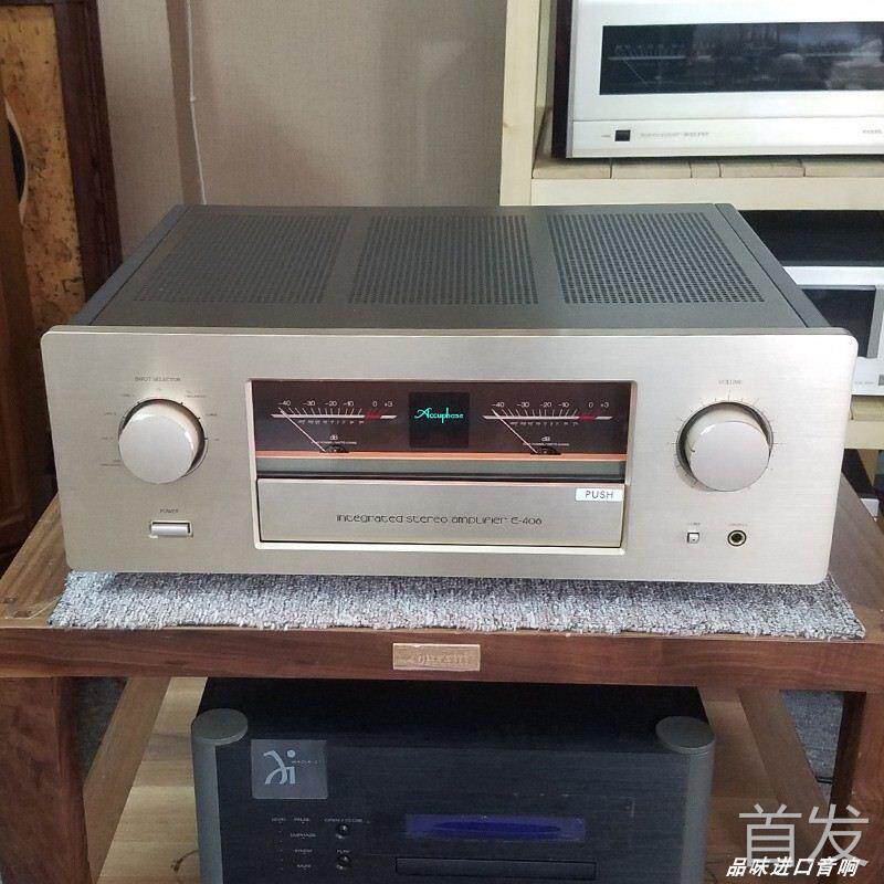 金嗓子E-406 功放机 日本原装进口 e406功放 合并式发烧音响二手.