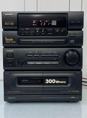 二手德明电子爱华组合音响NSX-320主机音箱功能全好..