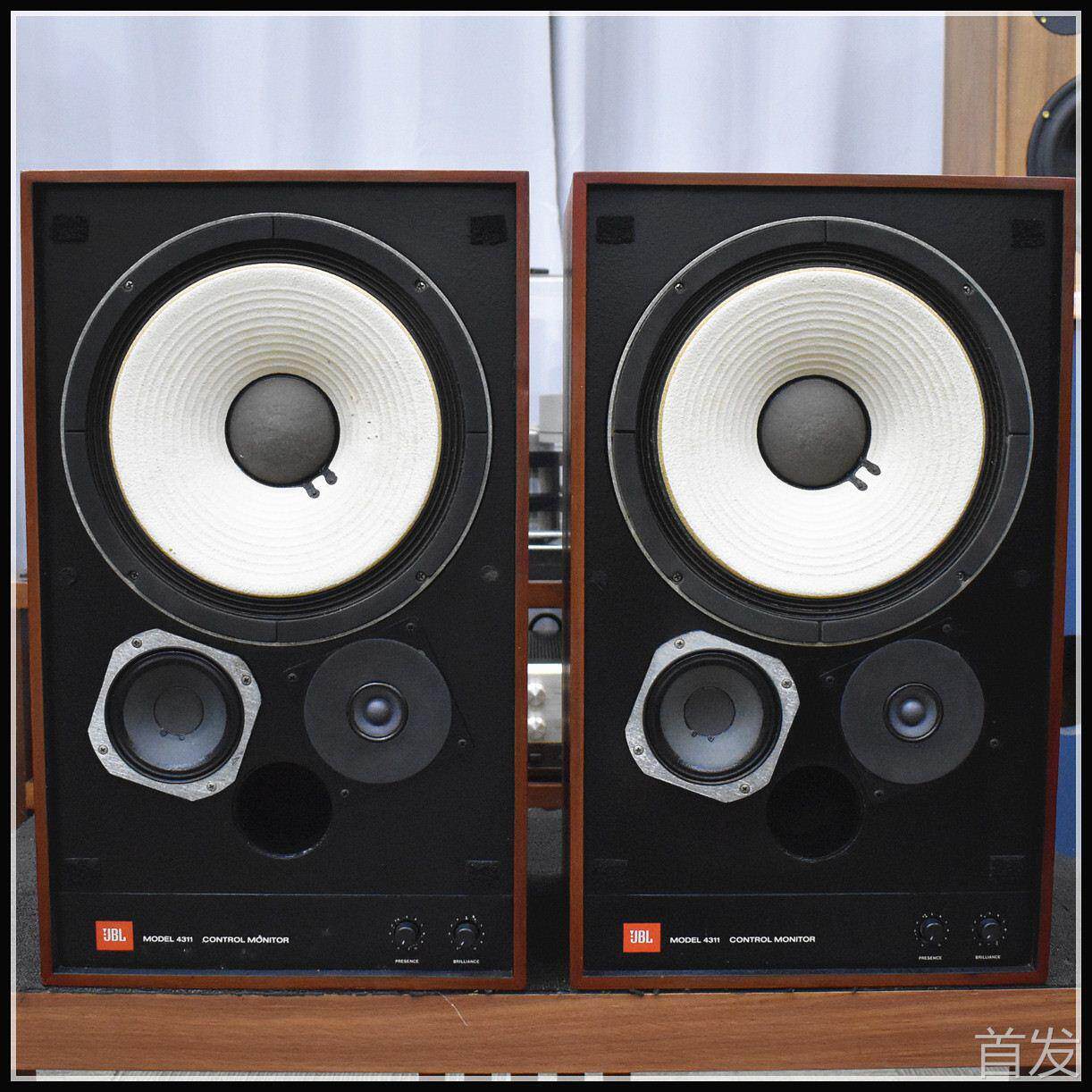 二手原装美国JBL 4311发烧大书架经典12寸高保真钴磁连号监听音箱