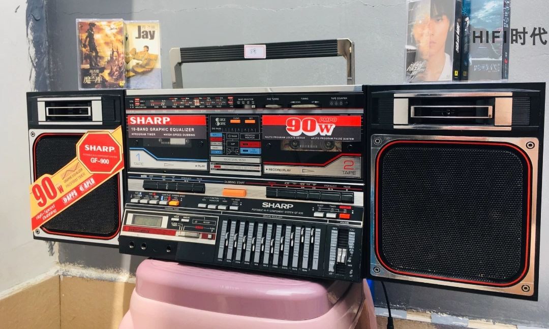 二手夏普GF-900(Z)收录机原装进口日本老式录音机收藏怀旧收音机
