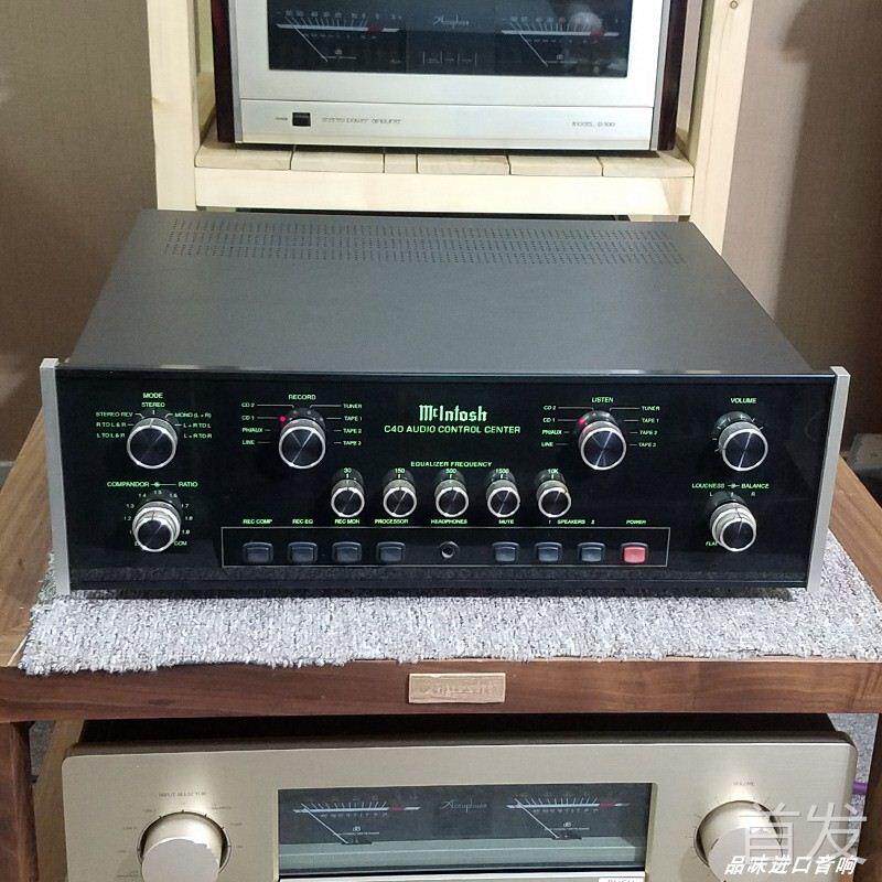 美国McIntosh/麦景图 C40 前级功放机二手发烧音响220伏原装进口.