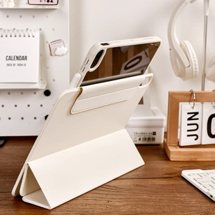 适用2024款 ipadair6保护套air5高透4防弯摔9磁吸720度旋转可拆卸13寸pro11平板保护壳第九代苹果mini6全包