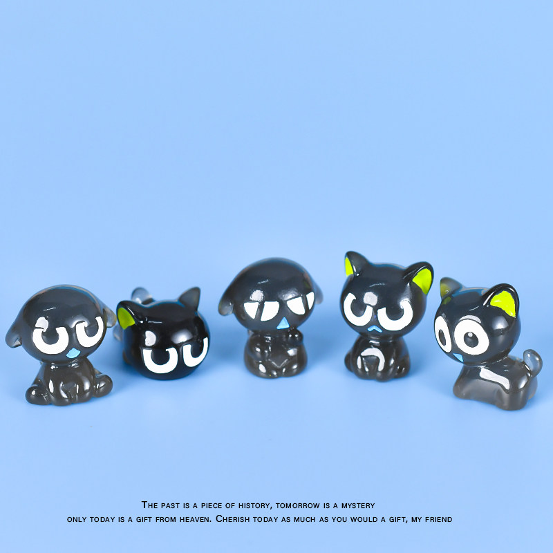 夜光罗小黑公仔仿真动物玩偶车载&桌面摆件治愈系小物件diy小礼物,家居饰品,桌面摆件,淘宝优惠券,粉丝福利购,淘宝优惠卷