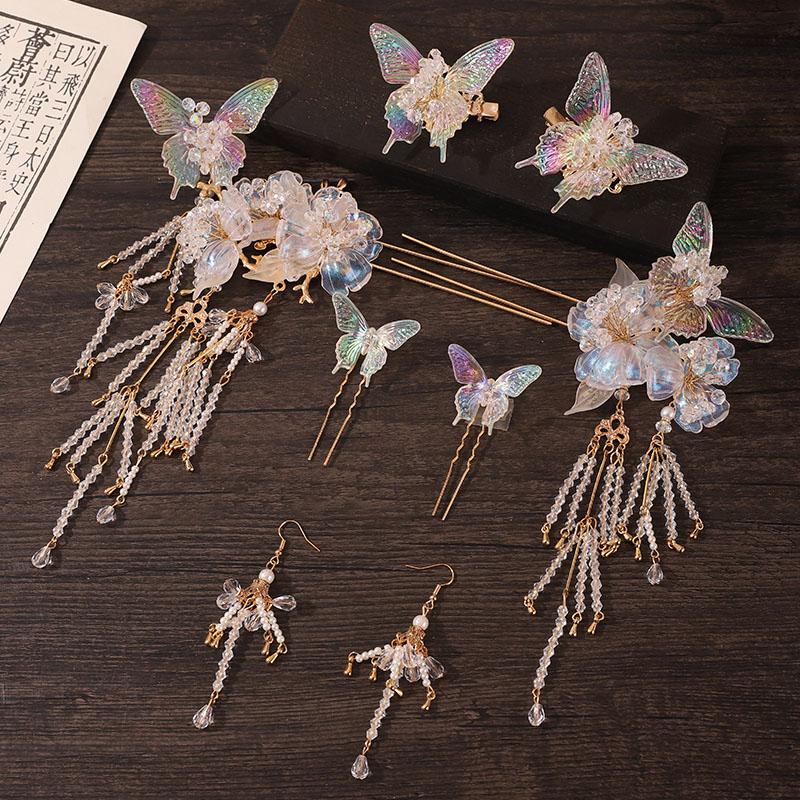 新中式古风汉服发饰流苏发簪