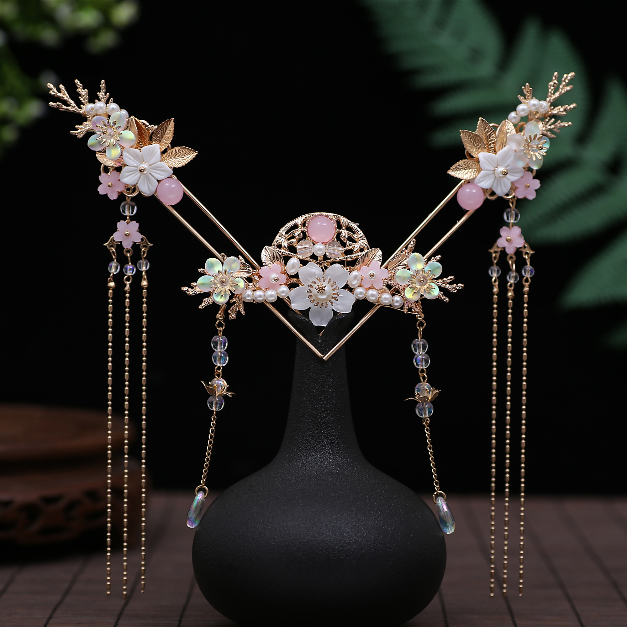 汉服头饰全套发簪子古装发饰超仙女古代流苏古风饰品步摇新娘配饰