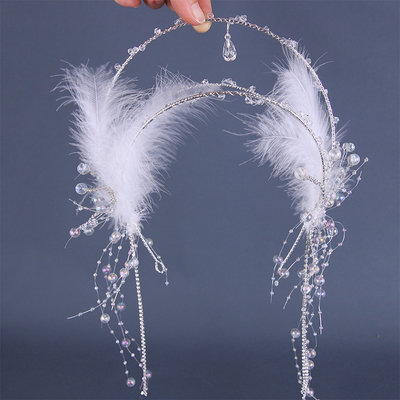 头箍羽毛发冠森系发饰