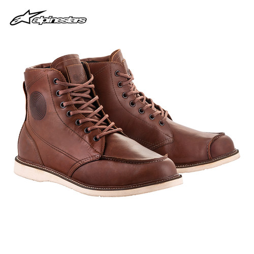 alpinestars骑行靴复古休闲