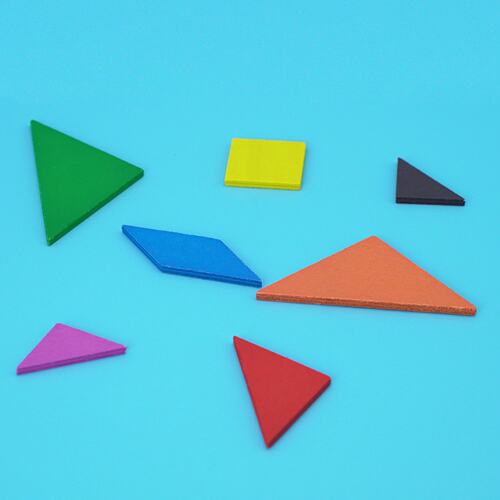 五巧板吉妮兔儿童木制益智玩具智力拼图幼儿园小学生形状颜色认知