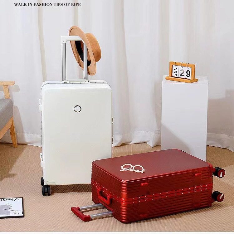新款铝框拉杆箱旅行箱静音万向轮