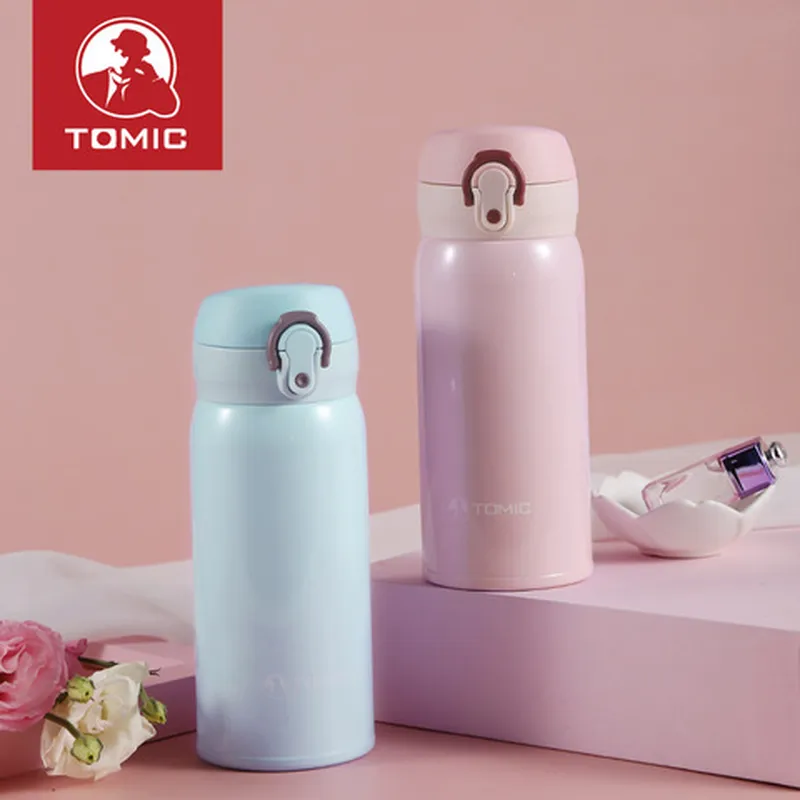 便携式/保温杯不锈钢特美刻保温水壶男女TOMIC小型便携水杯