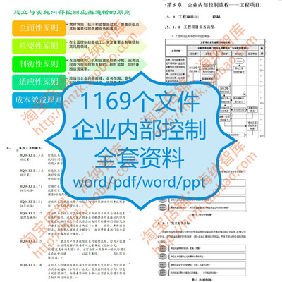 企业内部控制全套资料财